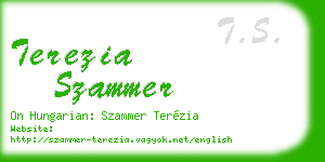 terezia szammer business card